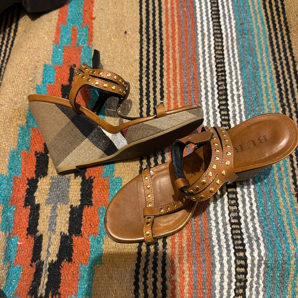 Burberry wedge heels